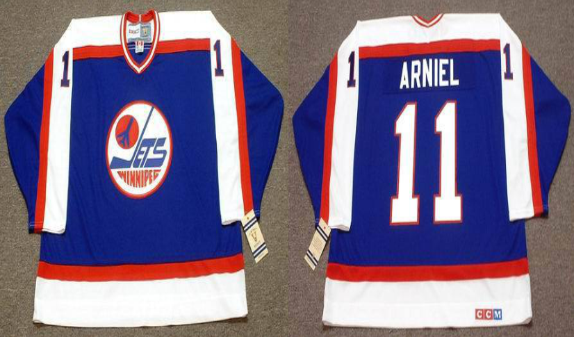 2019 Men Winnipeg Jets #11 Arniel blue CCM NHL jersey->winnipeg jets->NHL Jersey